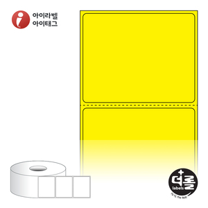 60 x 47.8 (mm)더롤라벨 RS6048YDT 노란색 감열라벨 - 리본 불필요