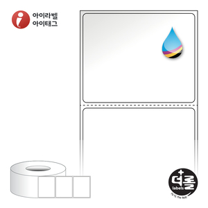 더롤라벨 RK6048LG (75지관), 흰색 고광택 잉크젯, 60 x 47.8 (mm), 잉크젯 라벨프린터 전용[1,280라벨 / Roll]