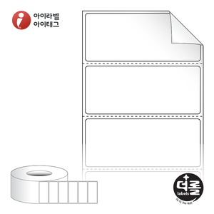 60 x 25 (mm)더롤라벨 RL6025RVDT 흰색 시치미 감열라벨 - 리본 불필요