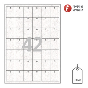 33 x 40 (mm)아이태그 TLH0421NW 행태그 흰색 부직포 레이저 레이저 프린터 전용