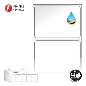 50 x 35 (mm)더롤라벨 RJ5035LG 흰색 고광택 잉크젯 1Roll 잉크젯 라벨프린터 전용