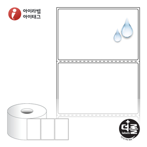 85 x 54 (mm)더롤라벨 RS8554PPDT 흰색 무광 방수 감열라벨 - 리본 불필요