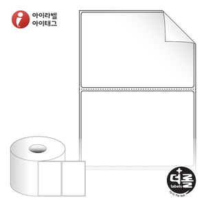 100 x 66.85 (mm)더롤라벨 RS10067RVDT 흰색 시치미 감열라벨 - 리본 불필요