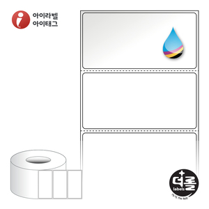 더롤라벨 RK8040LG (75지관), 흰색 고광택 잉크젯, 80 x 39.333 (mm), 잉크젯 라벨프린터 전용[1,500라벨 / Roll]