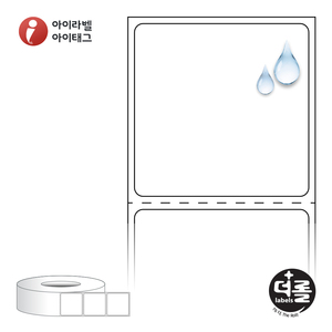 40 x 39.333 (mm)더롤라벨 RL4039PP (75지관) 흰색 무광 방수 열전사 - 리본 필요