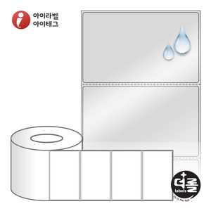 100 x 60.5 (mm)더롤라벨 RL10061SP 은색 방수 열전사라벨 - 리본 필요
