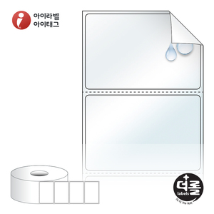 60 x 39.3 (mm)더롤라벨 RS6039RVLT (40지관) 투명 방수 시치미 열전사 - 리본 필요