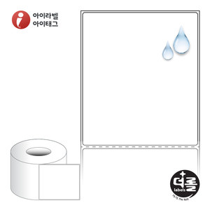 100 x 115.533 (mm)더롤라벨 RL100116PPDT 흰색 무광 방수 감열 - 리본 불필요