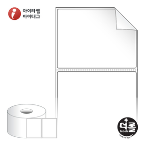 80 x 60 (mm)더롤라벨 RS8060RVDT 흰색 시치미 감열라벨 - 리본 불필요