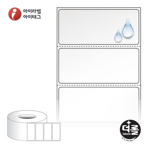 70 x 30.5 (mm)더롤라벨 RL7031TPO 투명 방수 열전사라벨(의류용) - 리본 필요