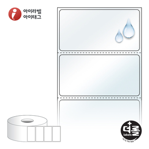 60 x 30.867 (mm)더롤라벨 RS6031LT 투명 방수 열전사라벨 - 리본 필요