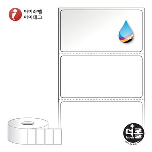60 x 30.867 (mm)더롤라벨 RJ6031LG 흰색 고광택 잉크젯 1Roll 잉크젯 라벨프린터 전용