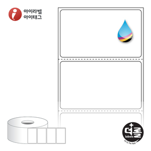 60 x 35.1 (mm)더롤라벨 RJ6035 흰색 모조 잉크젯 1Roll 잉크젯 라벨프린터 전용