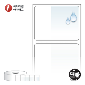 40 x 30.867 (mm)더롤라벨 RSC4031WT 흰색 감싸미 열전사라벨 - 리본 필요