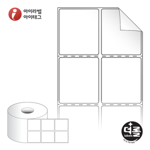 45 x 52.033 (mm)더롤라벨 RS045052RVDT 흰색 시치미 감열라벨 - 리본 불필요
