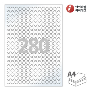 아이라벨 CL680LG A4라벨 스티커 라벨지 흰색 광택 레이저 , 레이저 프린터 전용