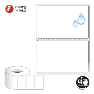 85 x 54 (mm)더롤라벨 RL8554PPDT 흰색 무광 방수 감열 - 리본 불필요