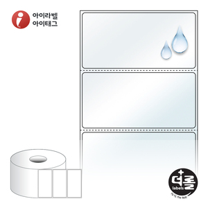 80 x 39.333 (mm)더롤라벨 RS8040LT 투명 방수 열전사라벨 - 리본 필요