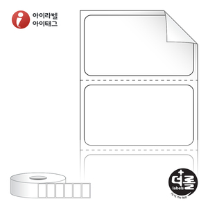 40 x 22 (mm)더롤라벨 RS4022RVDT 흰색 시치미 감열라벨 - 리본 불필요