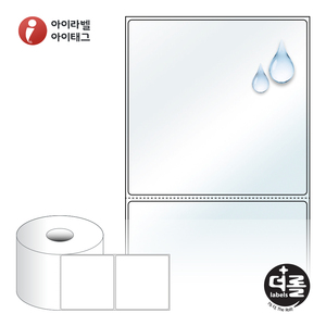 100 x 98 (mm)더롤라벨 RS10098LT 투명 방수 열전사라벨 - 리본 필요