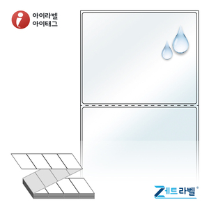 100 x 79.55 (mm)제트라벨 ZL10080LT 투명 방수 열전사라벨 - 리본 필요