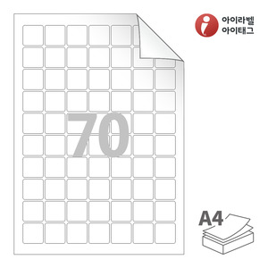 아이라벨 RV270 A4라벨 스티커 라벨지 흰색 모조 시치미 잉크젯, 레이저 프린터 겸용
