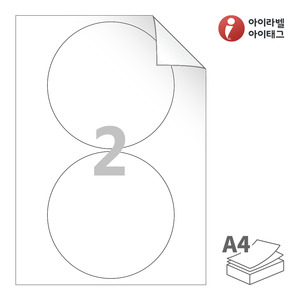아이라벨 RV502 A4라벨 스티커 라벨지 흰색 모조 시치미 잉크젯, 레이저 프린터 겸용