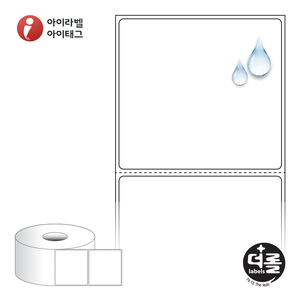 70 x 64.733 (mm)더롤라벨 RS7065PPDT 흰색 무광 방수 감열라벨 - 리본 불필요