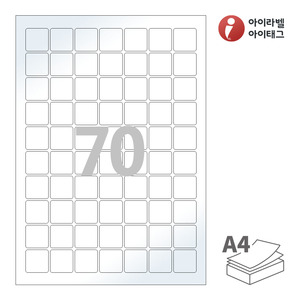아이라벨 CL270LG A4라벨 스티커 라벨지 흰색 광택 레이저 , 레이저 프린터 전용