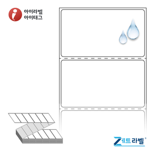 70 x 39.5 (mm)제트라벨 ZL7040PPDT 흰색 무광 방수 감열라벨 - 리본 불필요