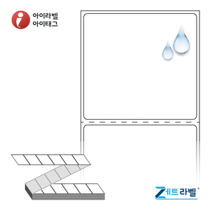 60 x 56.267 (mm)제트라벨 ZL6056PP 흰색 무광 방수 열전사라벨 - 리본 필요