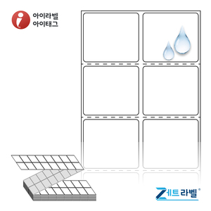 40 x 35 (mm)제트라벨 ZL040035PP 흰색 무광 방수 열전사라벨 - 리본 필요