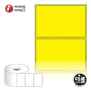 85 x 54 (mm)더롤라벨 RS8554YDT 노란색 감열라벨 - 리본 불필요